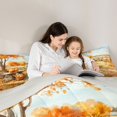thumbnail image 5 of Manfei Thanksgiving Print 7-Piece King Bedding,Pastel Bat Pattern King Bed in a Bag,Light Gray Reversible, 5 of 7