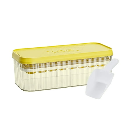 

Ice Cube Trays | Large Ice Tray For Freezer | Space Saving Ice Cube Molds Portable Ice Box in the Freezer Shelves Pantry Easy-Release