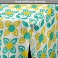 thumbnail image 4 of Floral Dog Crate Cover, Continuous Happy Summer Tone Flowers Illustration Blossoming Botany Layout, Easy to Use Pet Kennel Cover Small Dogs Puppies Kittens, 7 Sizes, Seafoam and Yellow, by Ambesonne, 4 of 6