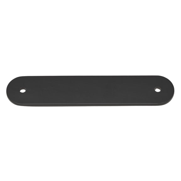 GlideRite 4-3/4" Rounded Backplate 3-3/4" 96mm Center-Center, Matte Black