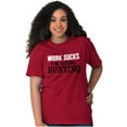thumbnail image 4 of Work Sucks Going Hunting Funny Plus Size Crewneck Graphic Tee Shirt Brisco Brands 3X, 4 of 5