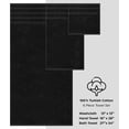 thumbnail image 4 of 6-Piece Towel Set Includes 2 Extra Large Bath Towels, 2 Hand Towels, and 4 Washcloths Ringspun Cotton is Extra Absorbent and Super Soft (Black)By TORUBIA, 4 of 5