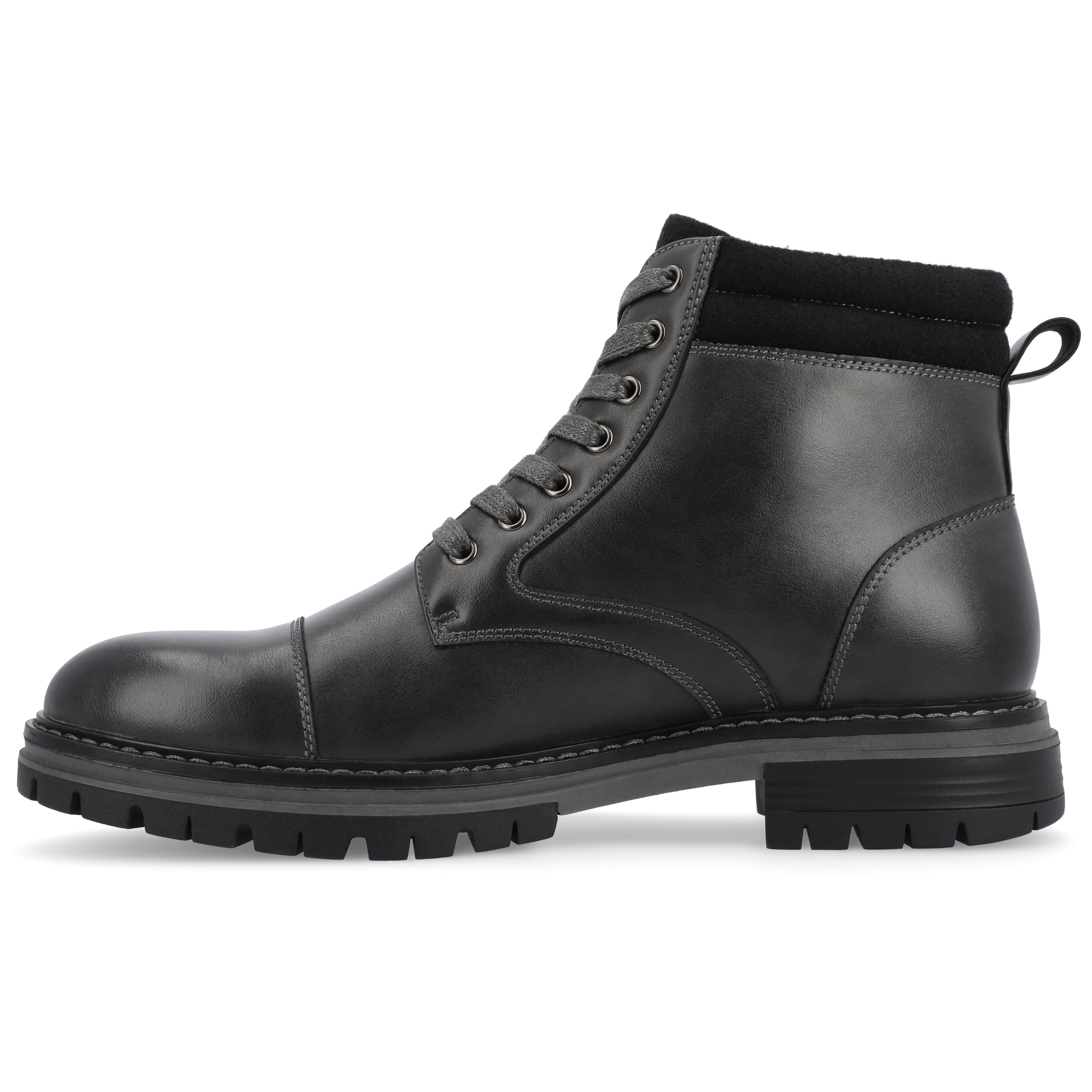 Vance Mens Fegan Cap Toe Lace-up Ankle Boot