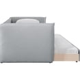 thumbnail image 4 of Meridian Furniture Lit de Jour Jumeau en Tissu Texturé Lin Gris Colton, 4 of 8