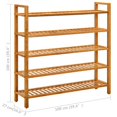 thumbnail image 4 of vidaXL Shoe Rack with 5 Shelves 100x27x100 cm Solid Oak Wood, 4 of 4