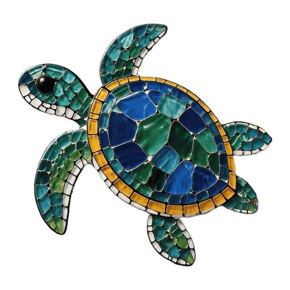 Marine Life Mosaic Craft Kit All in One Complete Supplies Beginner Friendly Glass Tile DIY Art Set with Tools Instructions for Kids Adults Parent