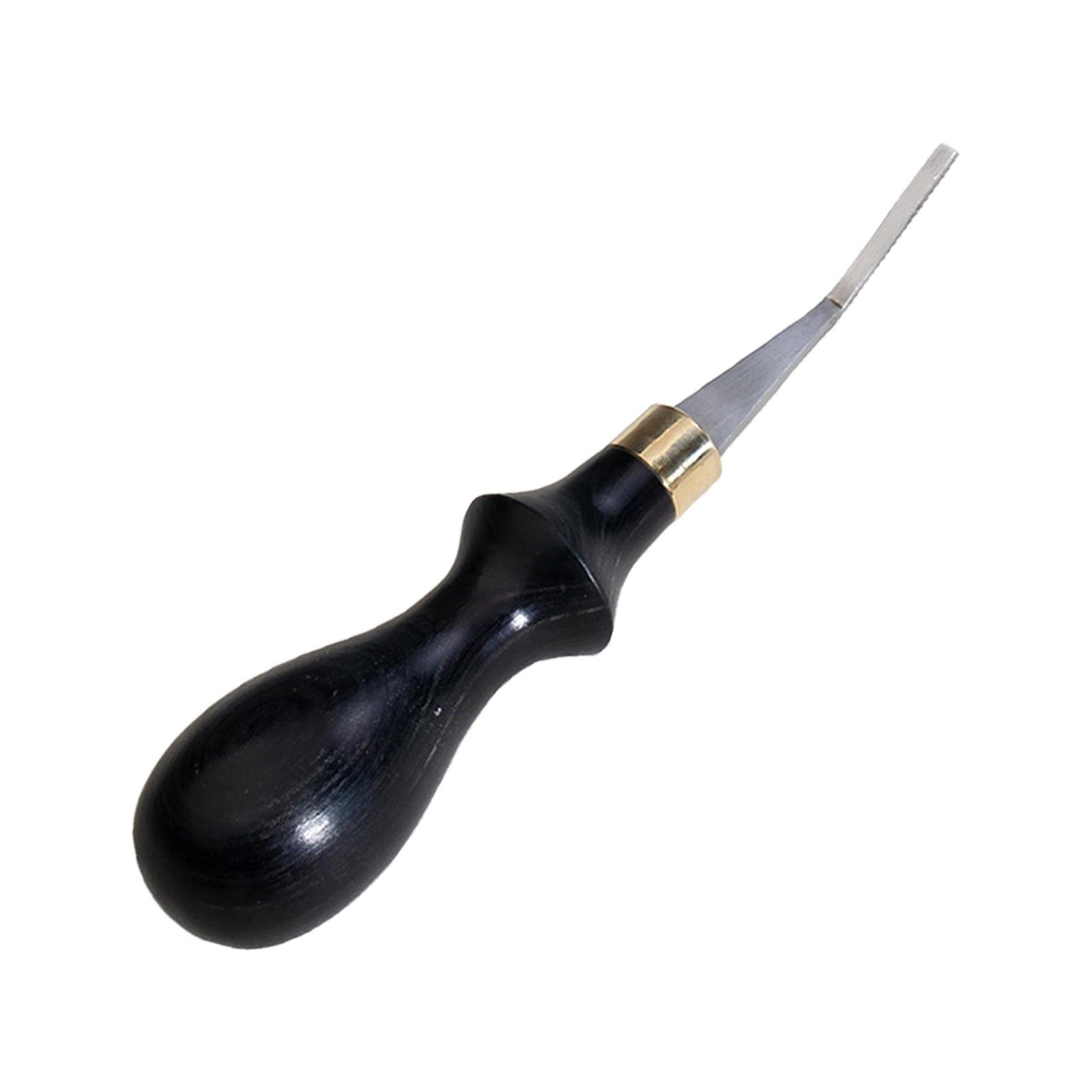 HILABEE Detail Rougher Leather Roughing Tool Polish File Tool Wooden Handle Ergonomic Edge Marking Crafted for Consistent Results Suitable for Leathercraft En 3mm