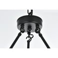 thumbnail image 4 of Elegant Lighting Cadence 48 Inch Three-Tier Chandelier In Black, 4 of 8