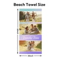 thumbnail image 3 of Personalized Custom Beach Towels with Picture Logo Photo Names Customized Pool Travel Towel for Kids Adults Women Men 30" X 60", 3 of 5