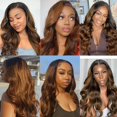 thumbnail image 2 of Hair Bundles ZevPiul Body Wave Ombre Marrón 1b/30 60-70 cm, 2 of 6
