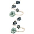 thumbnail image 2 of Rose Flower Curtain Holdbacks,2pcs Handmade Artificial Floral Decorative Curtain Buckles, Drapery Tie Backs for Bedroom Living Room Office Decoration(18.5",Blue), 2 of 7