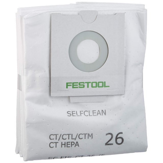 Bolsa de filtro Festool 496187 Selfclean para CT 26 (5 unidades)