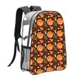 thumbnail image 3 of Sikiie Autumn Pumpkin Clear Backpack, Transparent Bookbag for School for Women Men, Capacity Clear Bag for College, Travel, 3 of 7