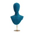 thumbnail image 3 of DOMELAY Mannequin Tête Autoportant Polyvalent Présentoir de Chapeau de Mode Mannequin Tête Vert, 3 of 9