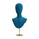 thumbnail image 3 of Cabeza de maniquí práctica y moderna con altura ajustable para exhibición de sombreros de mesa. Verde, 3 of 9