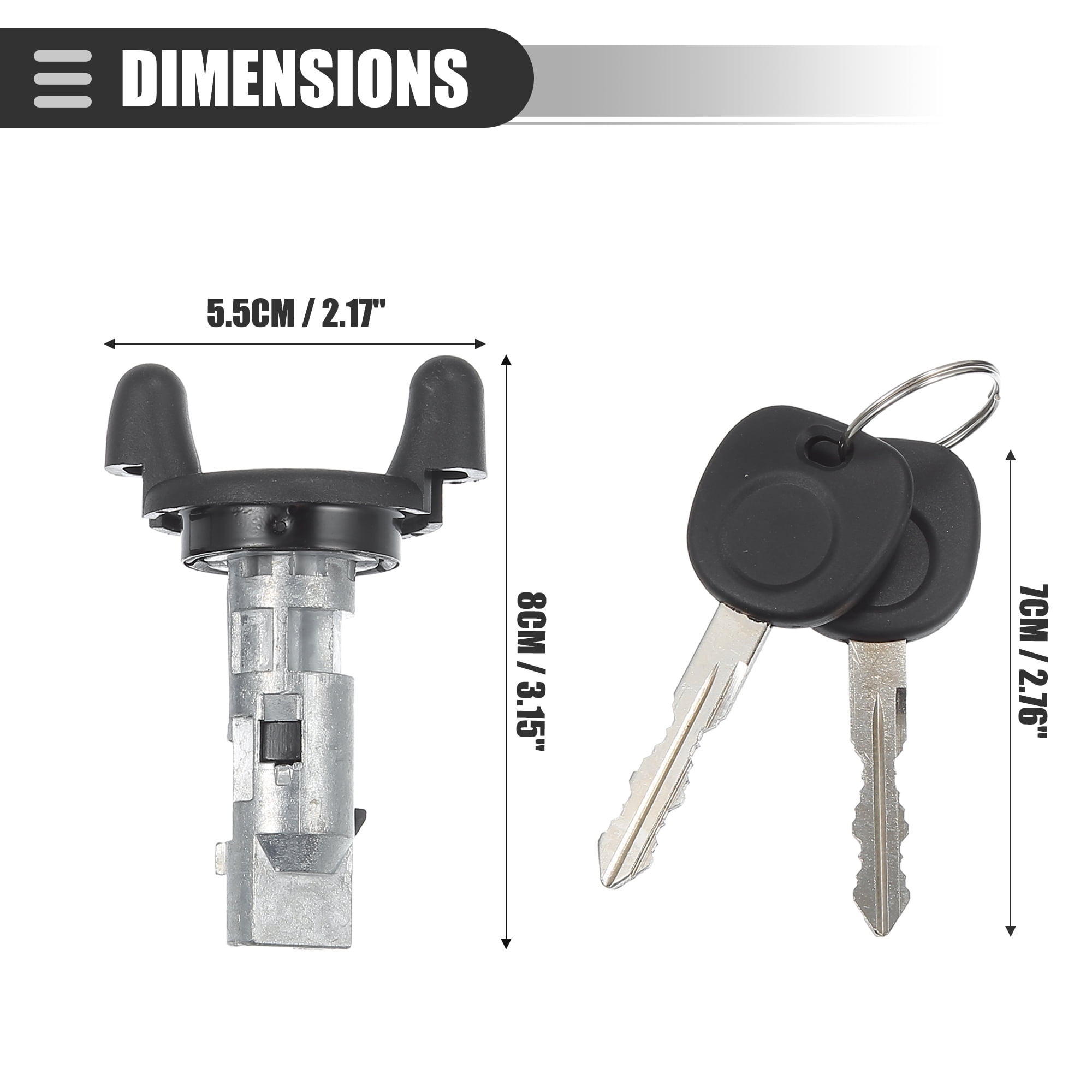 Unique Bargains Ignition Switch Lock Cylinder for Chevrolet Silverado 1500 2500 1999-2004