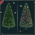 thumbnail image 4 of Patiojoy 6' Pre-Lit Fiber Optic Artificial PVC Christmas Tree w/ Metal Stand, 4 of 9