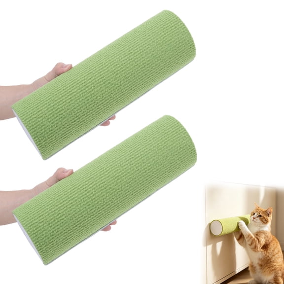 Reusable Cat Scratching Post Adhesive Base, Wear-Resistant Indoor Kitten Scratcher, 30cm DIY Self-Adhesive Cat Climbing Tube for Home Use
