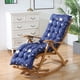 thumbnail image 5 of Cojín de silla de doble cara engrosado 47x19in - Algodón perlado y poliéster, tiras para sillón reclinable, mecedora y plegable, 5 of 8