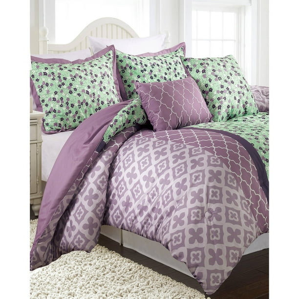 Nanshing Abigail 5-Piece Bedding Comforter Set, Lavender ...