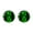 Dark Green, variant on Gold Over Sterling Silver with Blue Moissanite Stud Earring