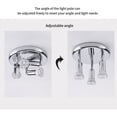thumbnail image 2 of 3 Way Round Plate Ceiling Spotlight Cabinet Rotatable LED Light Bulbs Home Lighting White Light, 2 of 8