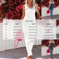 thumbnail image 6 of Women's Distressed Ripped Denim Overalls Casual Sleeveless Jumpsuit Vintage Loose Comfy Straight Leg Jumpsuit with Pockets Trendy Outfits Clothes, 6 of 6