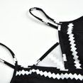 thumbnail image 4 of Vestido a rayas con estampado irregular sin mangas con cuello en V a la moda de verano para mujer Fridja  hj3626, 4 of 7