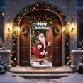 thumbnail image 4 of Miwamany Christmas Door Tapestry, Xmas Front Door Hanging Curtain, Soft Cloth Wall Decor for Bedroom Living Room, Winter Holiday Xmas Party Indoor Home Decoration Gift, 4 of 9
