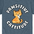 thumbnail image 3 of Pawsitive Cattitude  - Toddler And Youth Short Sleeve Graphic T-Shirt, 3 of 6