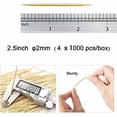 thumbnail image 4 of Wood Bamboo Individually Cello Wrapped Toothpicks 2.5 Inch Pack 4000,Appetizer Picks Food Pick for Appetizers,Cocktails,Fruits,Olive,BBQ Picks., 4 of 6