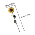 thumbnail image 2 of ADDHAT 2Ud Estacas Para Jardín Girasol Amarillo Metálico Ideal Para Decorar, 2 of 8