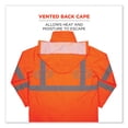 thumbnail image 4 of GloWear 8366 Class 3 Lightweight Hi-Vis Rain Jacket, Polyester, Large, Orange, Ships in 1-3 Business Days | Bundle of 2 Each, 4 of 8