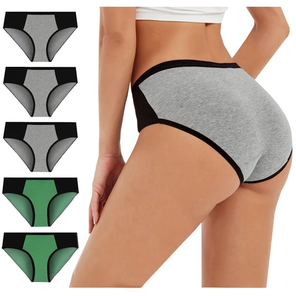 Bigersell Panties for Women Plus Size Clearance Boy Short Underwear Woman Boy Shorts Panty Style P-669 Cotton Plus Size Panties Cotton Thongs Ladies Briefs Mid Waist Women's Panties Multicolor 4Xl