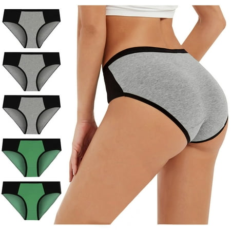 Bigersell Thong Underwear Clearance WomenS Underwear Bikini Panty Style P-669 Spandex Shaping Panties Thongs Briefs High Waist Women s Bikini Panties Multicolor 3Xl