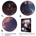 thumbnail image 3 of Designart "Castles Twilight Deep I" Cityscapes Floater Framed Canvas Print, 3 of 7
