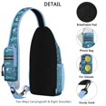 thumbnail image 3 of Crossbody Sling Backpack for Women Men Great White Shark Shoulder Sling Crossbody Casual Chest Bag for Travel Sports Running Hiking, 3 of 6
