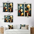 thumbnail image 4 of Designart "Abstract Circular Geometrics in Retro Bliss VI" Modern Geometric Wall Art Set Of 2 - Modern Yellow Gallery Wall Set For Home Decor, 4 of 6