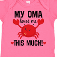 thumbnail image 4 of Inktastic Oma Loves Me Grandson Boys or Girls Baby Bodysuit, 4 of 5