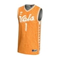 thumbnail image 2 of Unisex GameDay Greats #1 Tennessee Orange Tennessee Volunteers Lightweight Highlight Print Basketball Jersey, 2 of 4