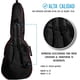 thumbnail image 4 of Estuche para bajo eléctrico, Funda para bajo eléctrico con tirantes y asa con goma para su fácil transporte, Gig bag, guitar case para trasporte y protección Kidam  Bordes Rojos, 4 of 4
