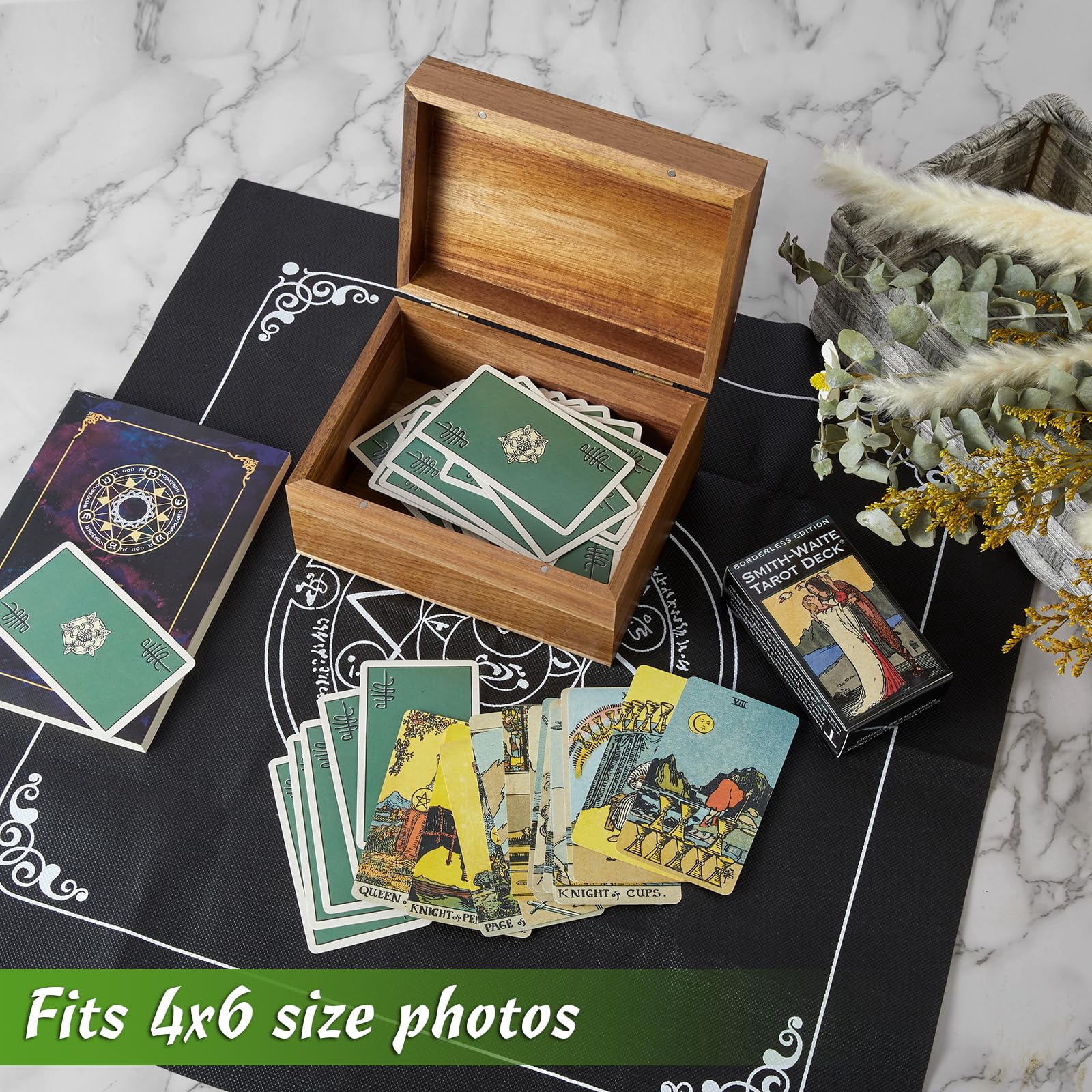 Keepsake Box  Wood Memory With Hinged Lids Wooden Small Storage 3x5 4x6 Decorative Card Bridal Shower Gifts