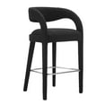 thumbnail image 6 of Modway Pinnacle Boucle Upholstered Bar Stool Set of Two in Black Silver, 6 of 10