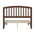 thumbnail image 5 of Solid Wood Low Profile Platform Bed - Traditional Design, Walnut Finish - Full Size Bed Frame, 5 of 5