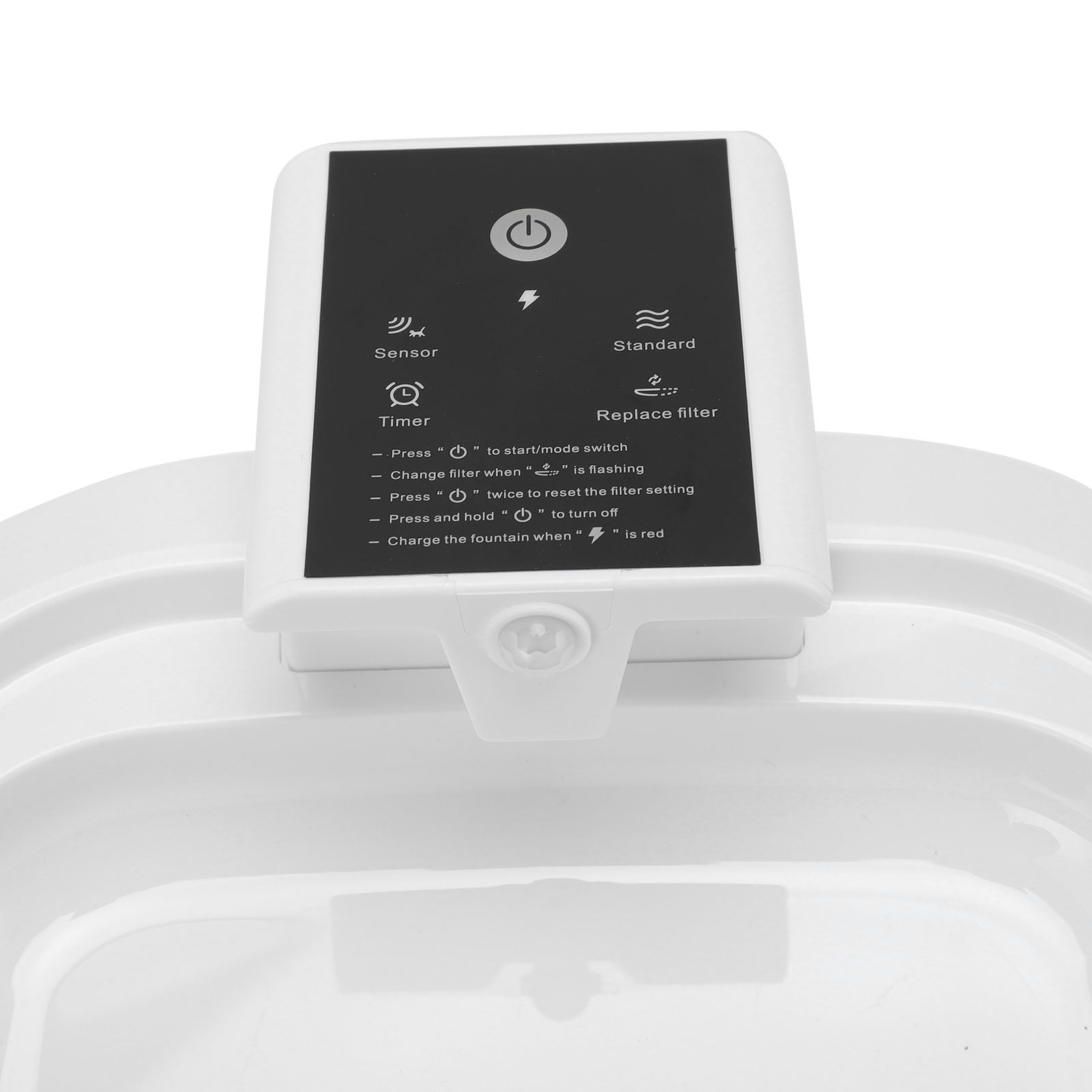 Yajisi Cat Water Fountain, 4.5L / 152 oz Large Capacity Quiet Automatic Pet Drinking Dispenser with Cycle Filtration for Dogs and Cats, White