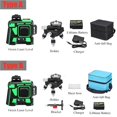 thumbnail image 4 of Lottomr Nivel 12 Líneas 3D Verde Rojo Verde Alta Precisión Lottomr Haz Línea Autonivelante Herramienta De Medida Us/Eu/Uk/Au 360 ° Yuarrent TO005131-00, 4 of 7