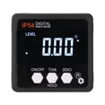 thumbnail image 1 of Portable 4*90° IP54 Waterproof Dustproof Level High Precisions Angle Finder Digital Protractor Inclinometer Level Box LCD Display with Magnetics Base Woodworking Utility, 1 of 8