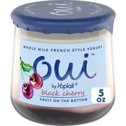 Oui by Yoplait French Style Black Cherry Whole Milk Yogurt, 5 OZ Jar