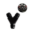thumbnail image 4 of An10 Y Adapter Block Male Thread Fuel Hose Fitting Adapters Tee Oil Pipe Joint Universal Aluminium, 4 of 5