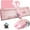 Pink, variant on X9 Wired 104 Keys Typewriter Mechanical Gaming Keyboard and Mouse, White LED Backlit for PC/Mac/Windows